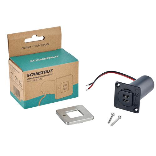 SCANSTRUT TILE 2XUSB-C 12/24V